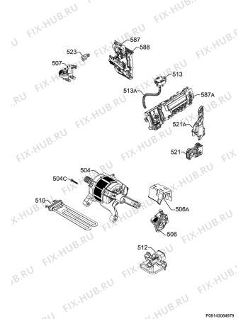 Схема №2 L7347EXFL с изображением Микромодуль для стиралки Aeg 973914530683015